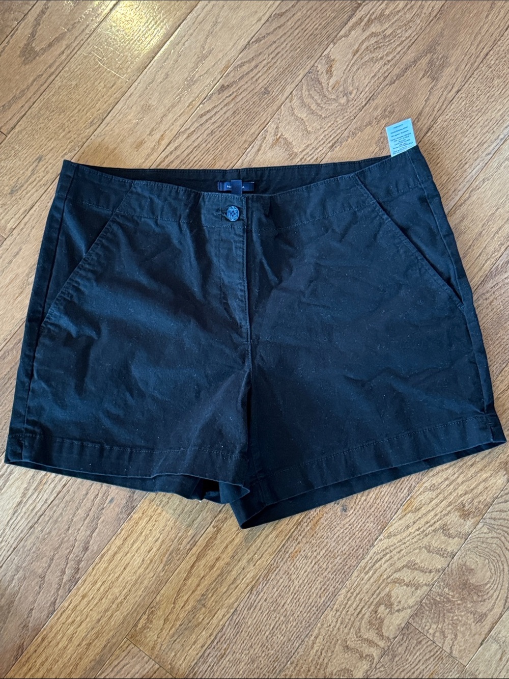 Nautica Black Women's Cotton Shorts